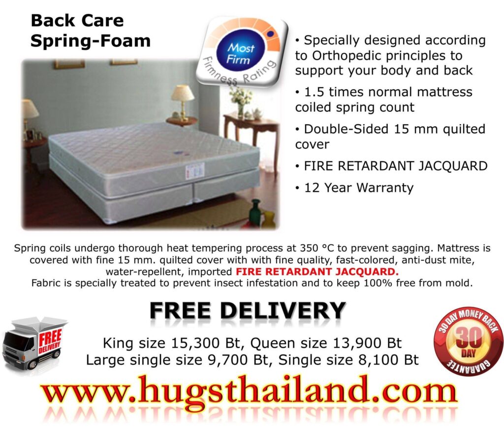 Back Care mattress info