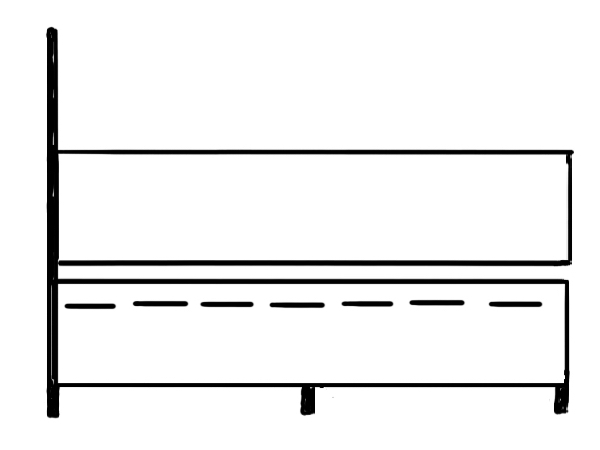 Slatted Base 600 x 450 Bed base with slats